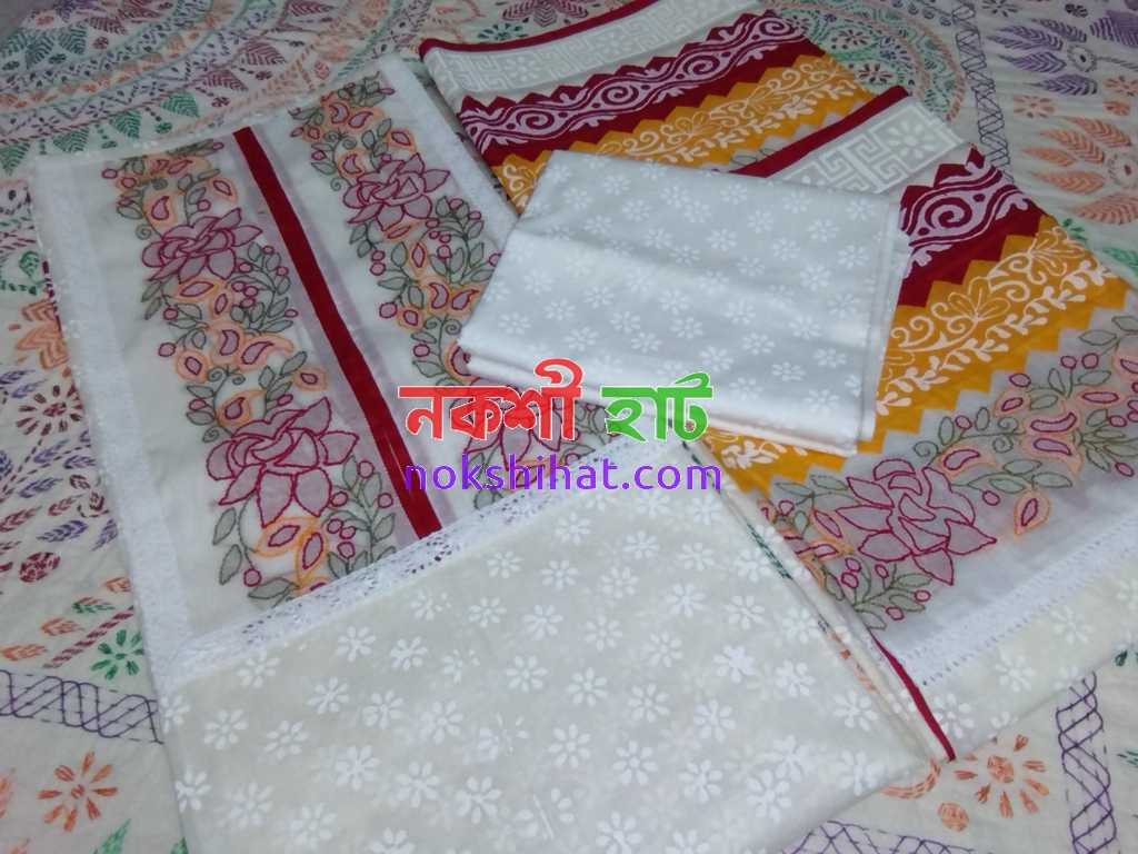 থ্রি পিস (ব্লক ও হাতের কাজ)